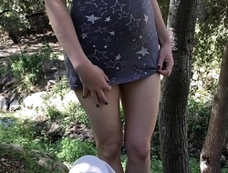 Teenage foetus takes a facial from the gardener in the backyard - Erin Electra