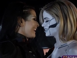 Ability Ranger chick seduce a hot robotic humanoids pussy