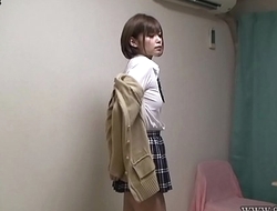 Japanese Schoolgirl Hikaru Undressing