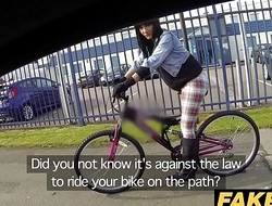 Fake Constable Hot cyclist with big tits and sweet ass