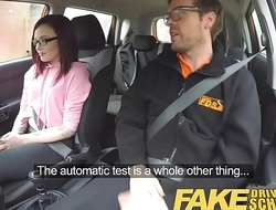 Fake Driving School American Teen Creampied wide of British Instructor